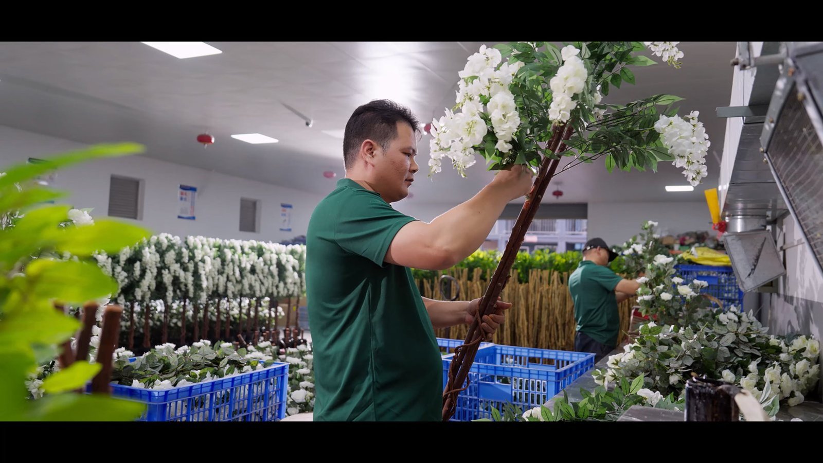 Realistic Artificial Ficus Tree in Industrial Loft